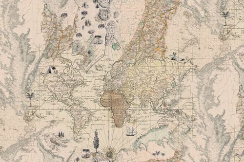 fototapeta mapa skarbów R13861 Rebel Walls Best Of