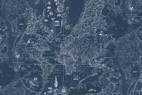 fototapeta mapa skarbów R13862 Rebel Walls Best Of