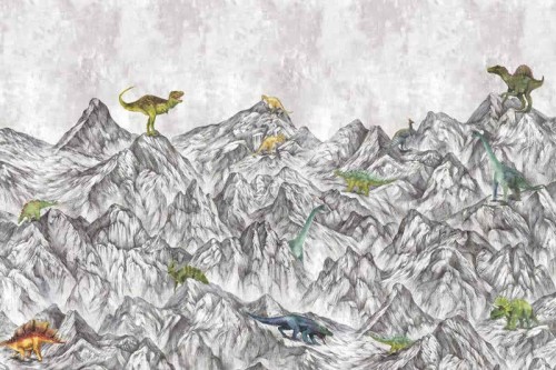 fototapeta R16991 Rebel Walls Well-Being Dinosaur Mountain