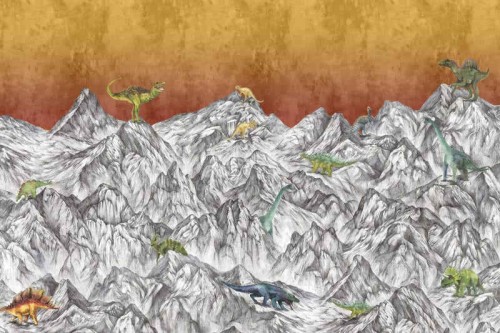 fototapeta R16993 Rebel Walls Well-Being Dinosaur Mountain