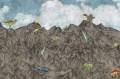 fototapeta R16994 Rebel Walls Well-Being Dinosaur Mountain Day