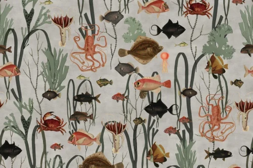fototapeta w ryby R17144 Rebel Walls Well-Being Aquatic Life