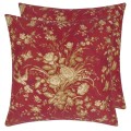 CCRL8021 Poduszka w kwiaty Ralph Lauren Eliza Floral Sunbaked Red Cushion