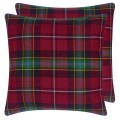 CCRL8019 Poduszka Ralph Lauren Dunmore Plaid Currant Cushion