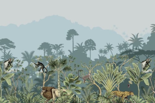 fototapeta dżungla 202002028 Animali della Foresta
