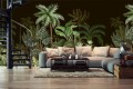 fototapeta palmy Carribean Black