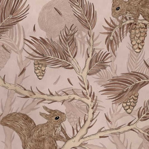 tapeta w wiewiórki Rebel Walls Dreamland R17981