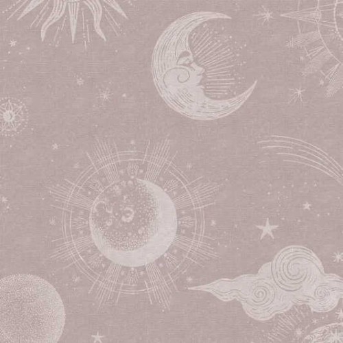 tapeta gwiazdy na niebie Rebel Walls Dreamland R18024 Planetarium Pink