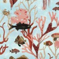 tapeta w rybki Rebel Walls Dreamland R18031 Aquarium Mint