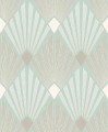 tapeta geometryczna w stylu Art Deco Diego Jade Havana HAV403 Khroma