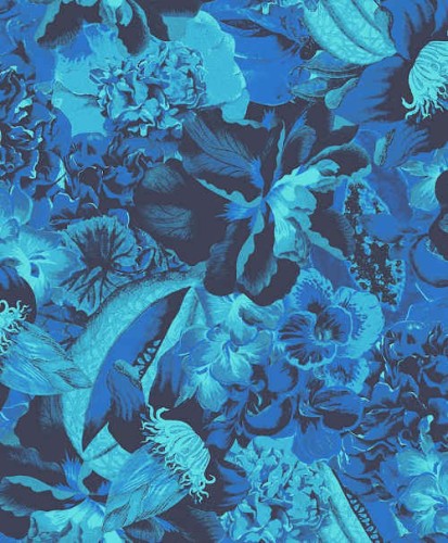 tapeta w egzotyczne kwiaty Frida Amparo Havana HAV902 Khroma