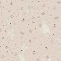 tapeta w króliki Rebel Walls Dreamland R18083 Bunny Field Pink