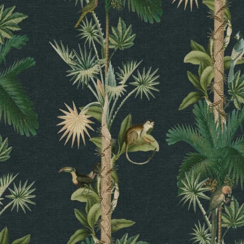 tapeta w małpy Rebel Walls Dreamland R18102 Monkey Island Night