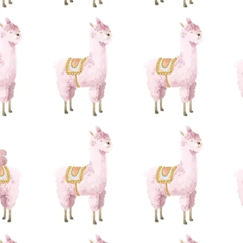 tapeta alpaki Rebel Walls Dreamland R18131 Alpaca Rebel Pink