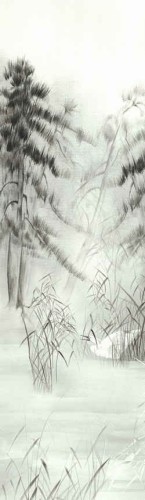 mural żurawie DG2NUA1011 Khroma Wall Designs II