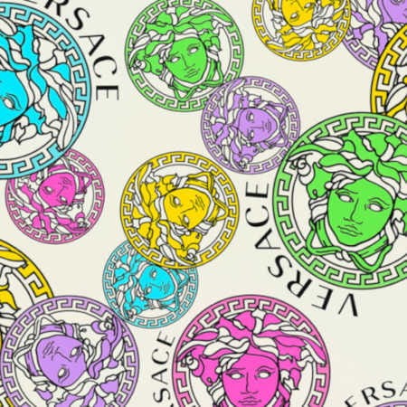 tapeta głowy Meduzy 38610-1 Versace V