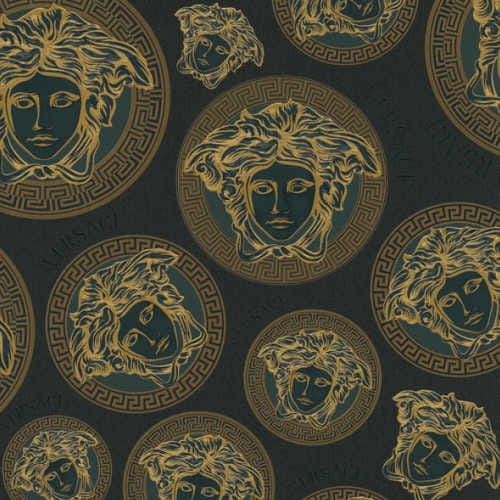 tapeta głowy Meduzy 38611-7 Versace V