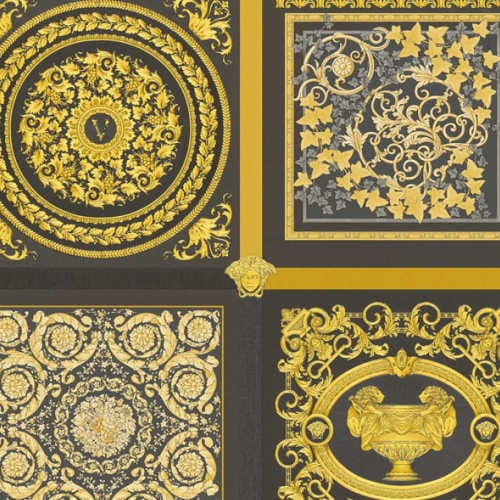 tapeta ornamenty kwadraty 38704-3 Versace V