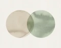 fototapeta koła R18331 Rebel Walls Simplicity Eclipse Beige Green