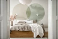 fototapeta koła R18331 Rebel Walls Simplicity Eclipse Beige Green