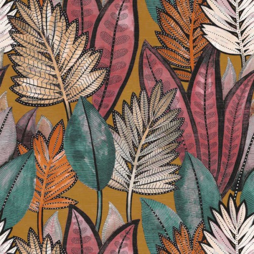 tapeta liście palmy 74680366 Casamance Aventura