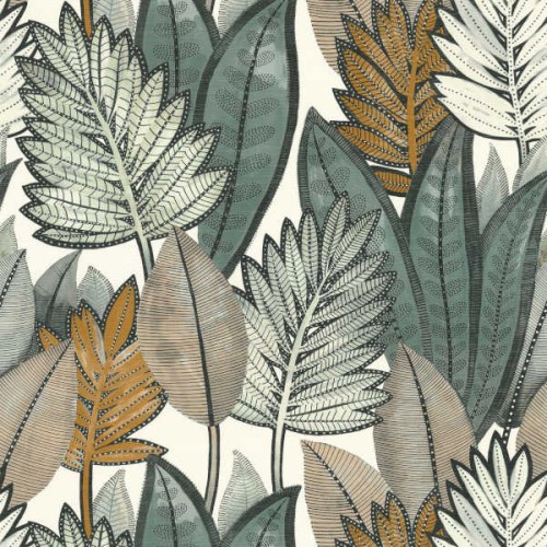 tapeta liście palmy 74680672 Casamance Aventura