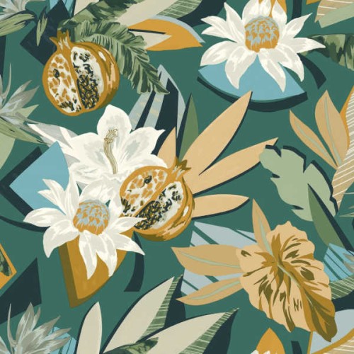 tapeta w kwiaty 75531528 Casamance Aventura