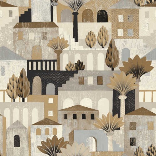 tapeta miasteczko 75541732 Casamance Aventura