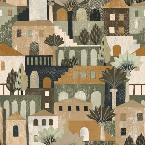 tapeta miasteczko 75541936 Casamance Aventura