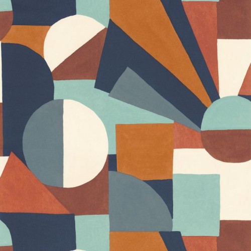 tapeta geometryczna 76010916 Mouvements Casamance