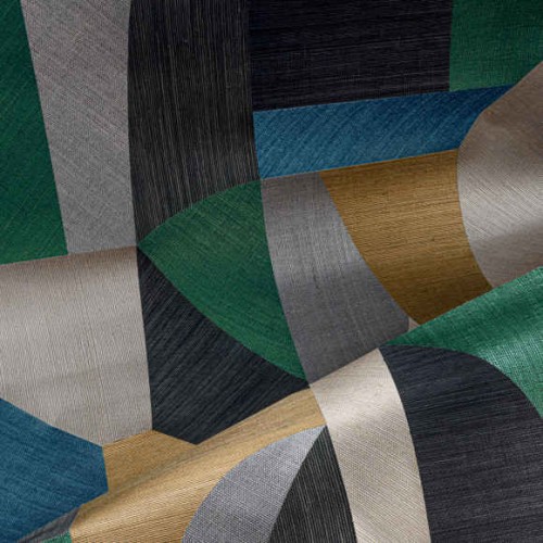tapeta geometryczna mozaika Arte 72771 Puzzle Marqueterie