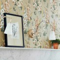 Hollyhocks  tapeta Sanderson One Sixty