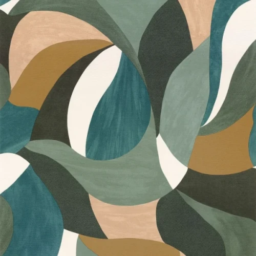 tapeta liście migdałowca Mandorla 76200406 Casamance Terra Rossa