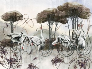 fototapeta w żurawie Lorenti 550 32 2201 Wallcraft