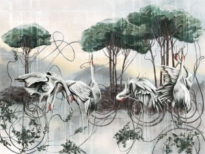 fototapeta w żurawie Lorenti 550 33 2201 Wallcraft