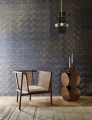 tapeta w liście metaliczna Casamance 76522752 Nature Precieuse Songket