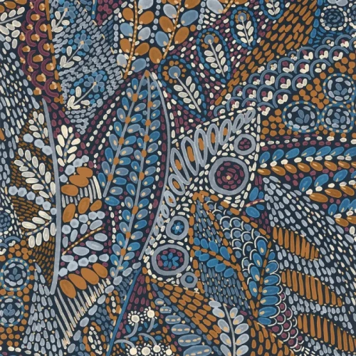 tapeta w liście Casamance 76310712 Casa Azul Talavera
