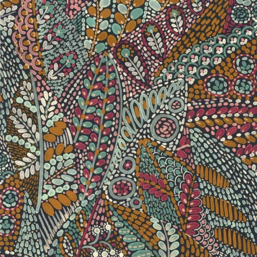 tapeta w liście Casamance 76310610 Casa Azul Talavera