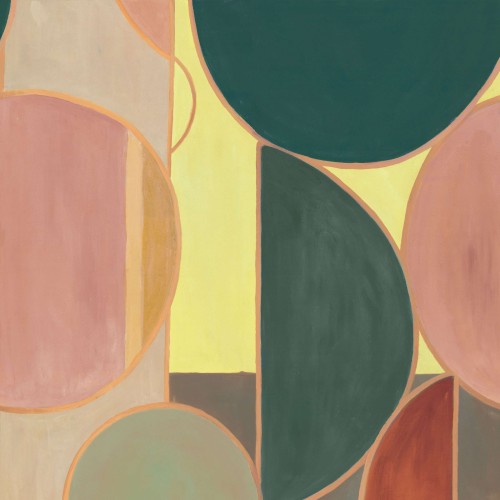 mural w figury geometryczne Elitis VP 1000 01 Cordes Sensibles Éclats cosmiques