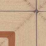 tłoczona tapeta w kwadraty o strukturze sznurka Elitis VP 9956 11 Cordes Sensibles