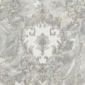tapeta w ornamenty na tle marmurowym Decori & Decori 83603 Carrara Best