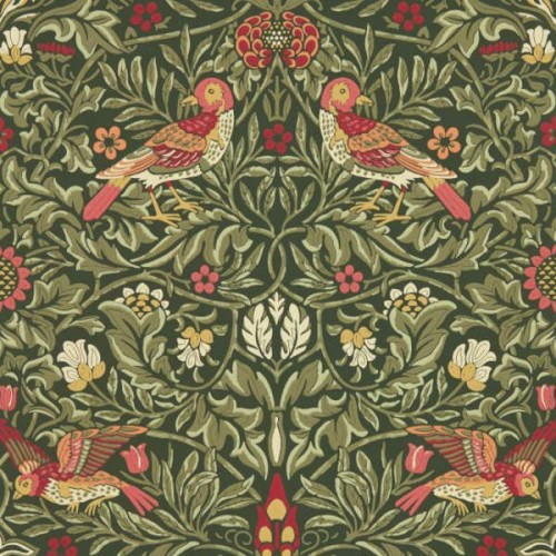tapeta roślinna z ptakami Morris & Co. 217194 Bird Emery Walker's House