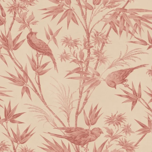 Tapeta ptaki Sandberg S10620 Celeste Red Familjen