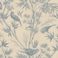 Tapeta ptaki Sandberg S10621 Celeste Indigo Blue Familjen