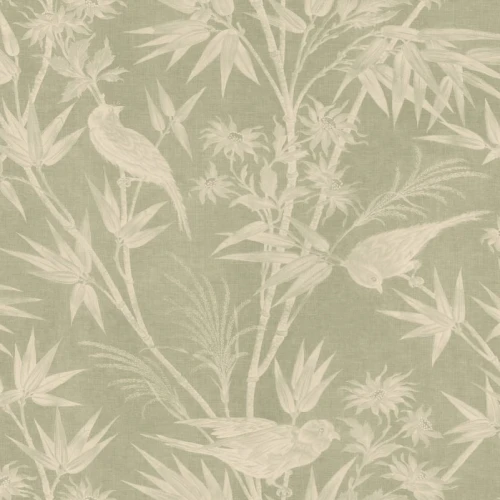 Tapeta ptaki Sandberg S10622 Celeste Green Familjen