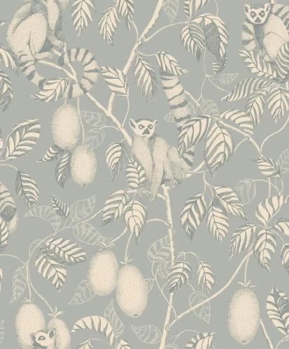 Tapeta lemury Sandberg S10630 Elliot Light Blue Familjen