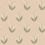 Tapeta kwiaty konwalii Sandberg S10635 Lilly Blush Familjen