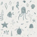 Tapeta podwodne zwierzątka Sandberg 243-36 Della Ocean Blue Familjen