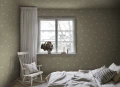 Tapeta ptaki Sandberg S10626 Frida Olive Green Familjen