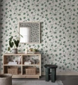 Tapeta liście miłorzębu Sandberg S10617 Ebba Green Familjen